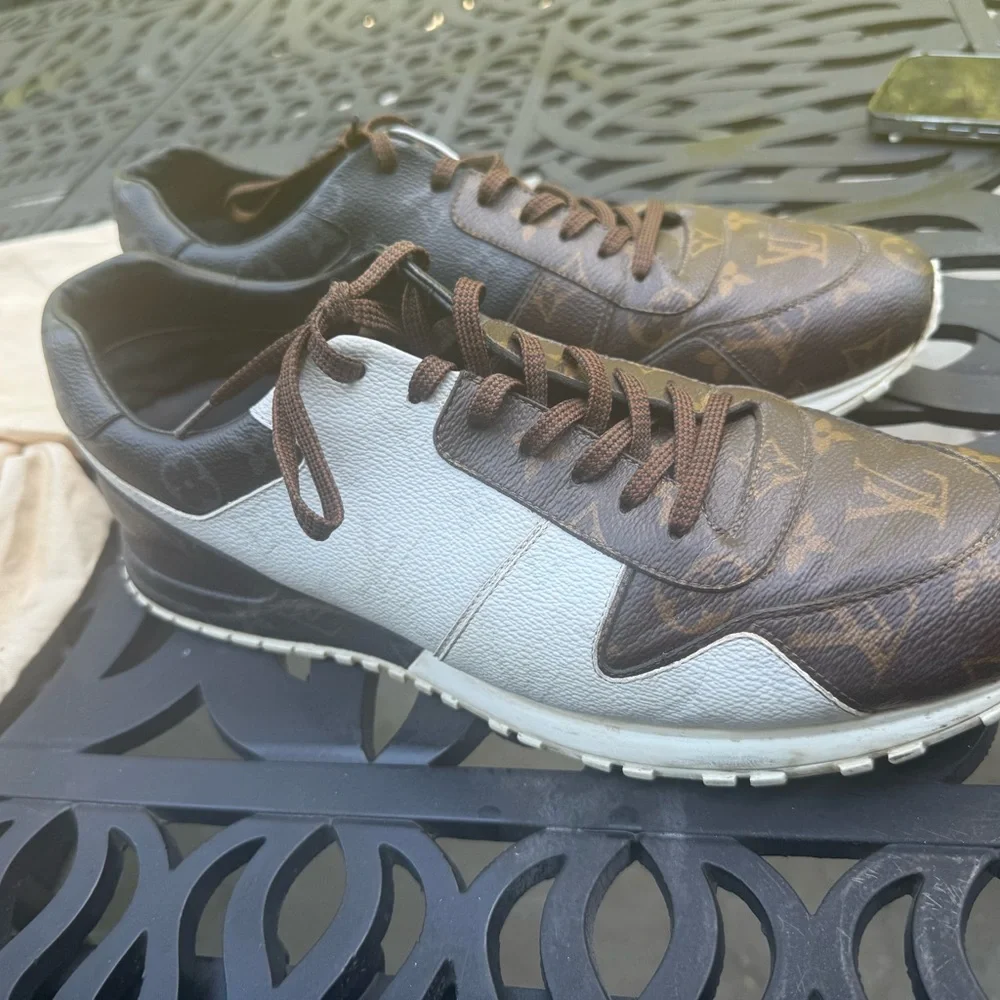 Louis Vuitton Tri coloured Monogrammed Runaway Sneakers - Size 11 - Picture 5 of 16